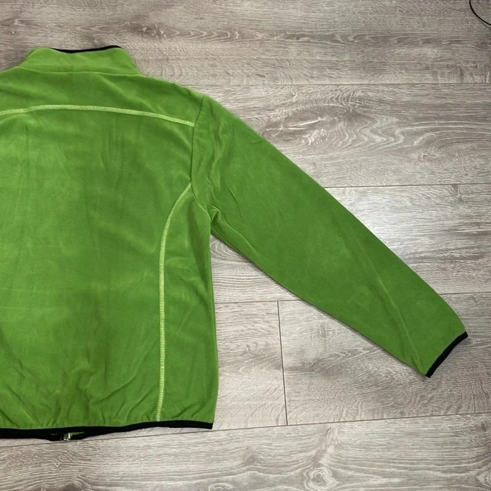 Creblet Full Zip Fleece Jacket Green Black Size 42